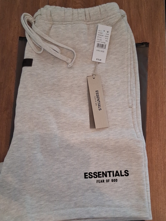 Fear of God Other - Fear of God ESSENTIALS Light Oatmeal Shorts